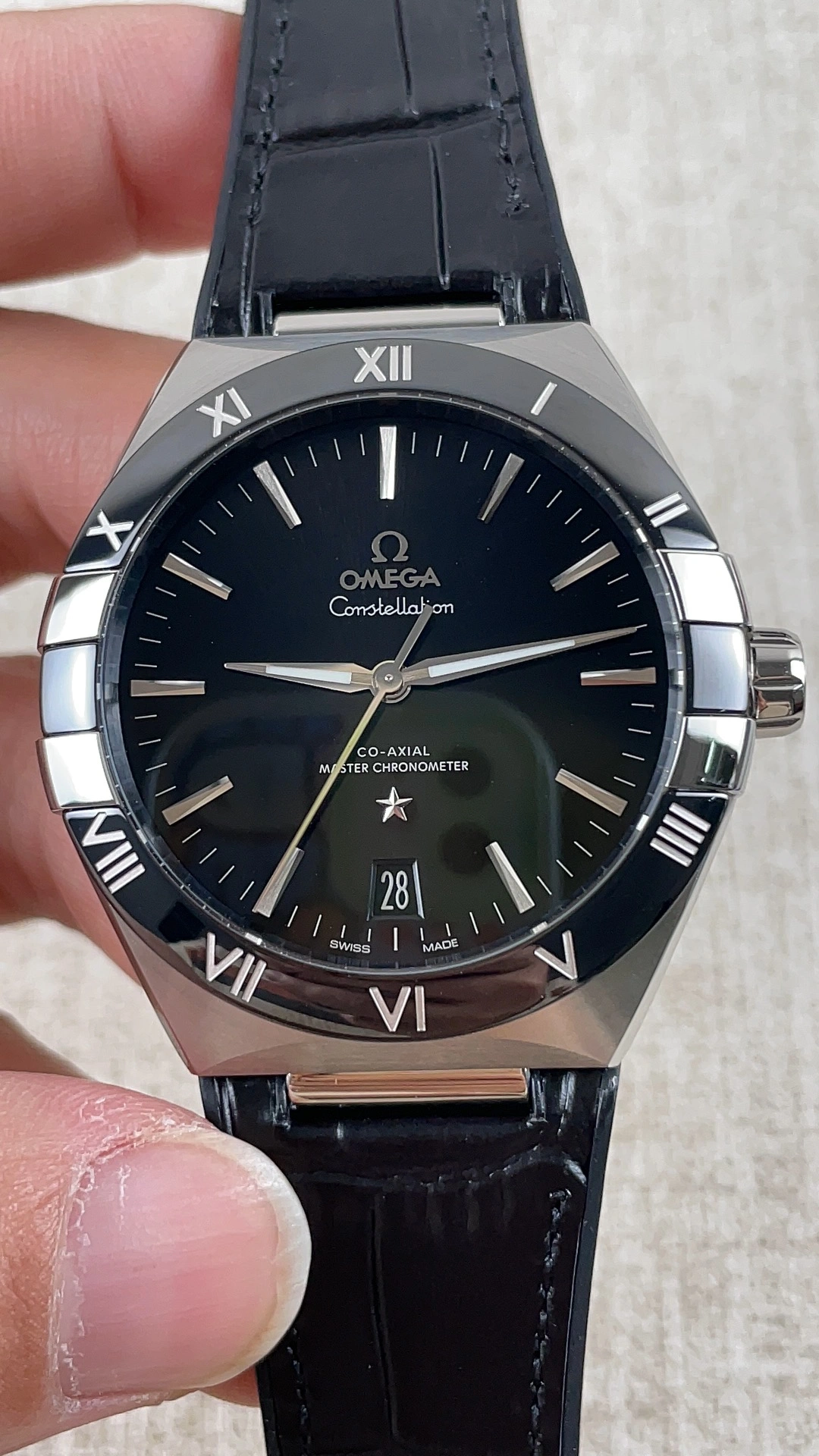 DailyWear CBD Factory Omega Constellation 41mm Steel Black Ceramic Bezel Black Dial (131.33.41.21.01.001) 1:1 Super Clone – DD8900 Movement 312